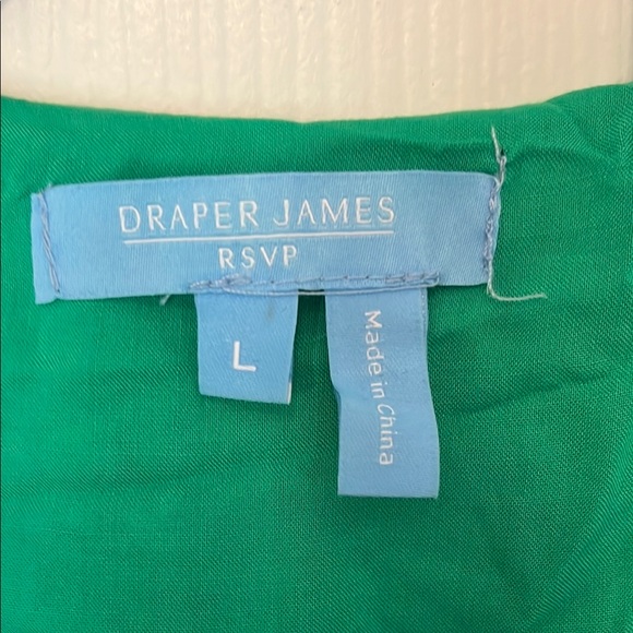 Draper James Green Flutter Sleeve Wrap Sundress - Picture 2 of 7